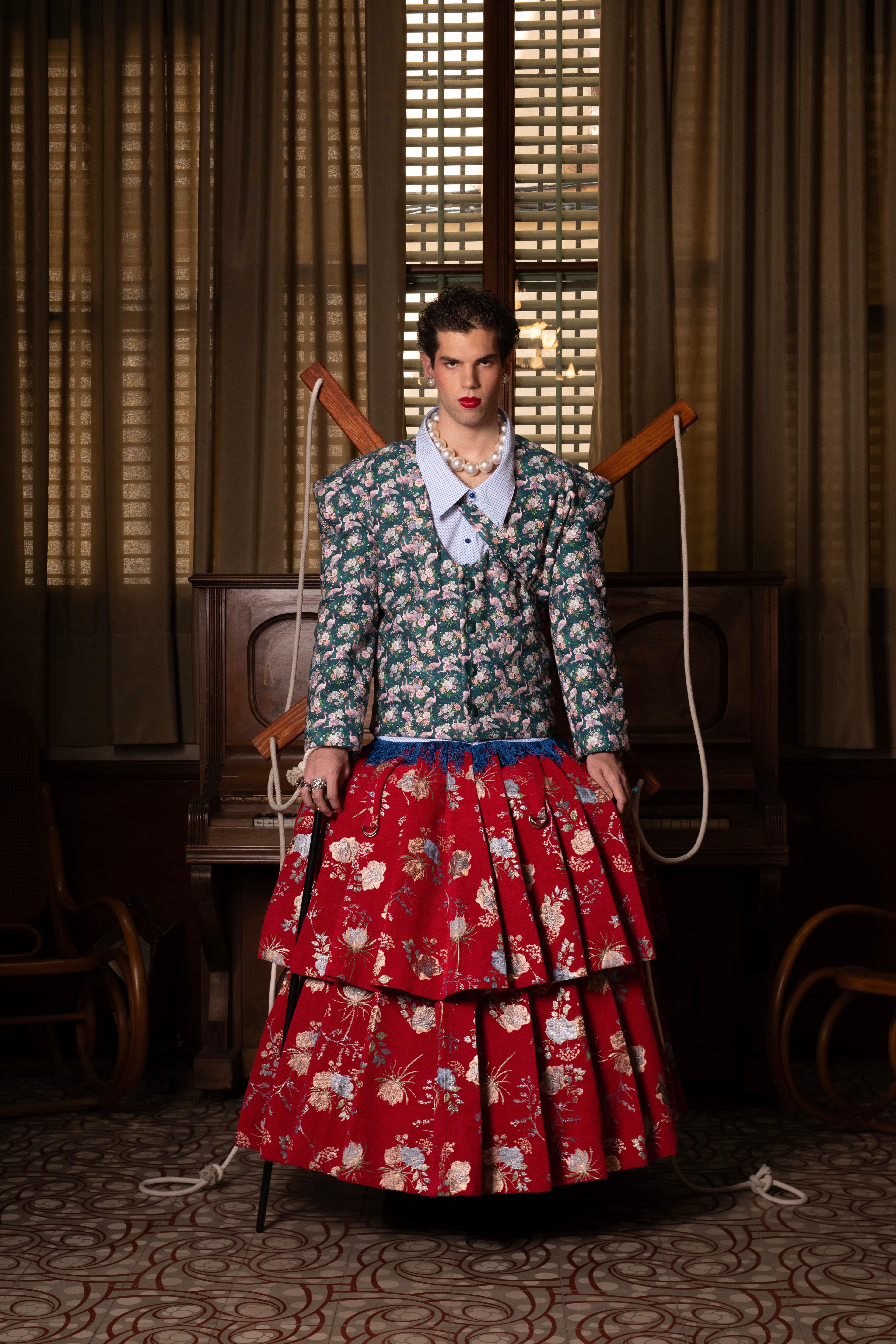 Puppet Riot FW25 by Mona — Look 13, maximalist fashion editorial
